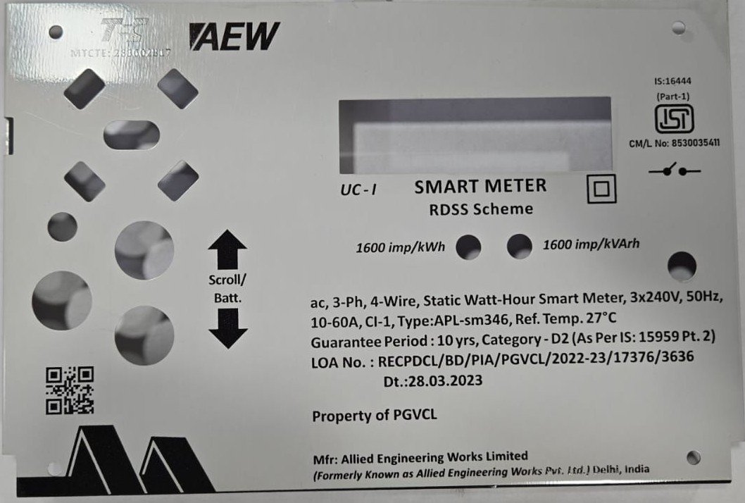 Meter Name Plates